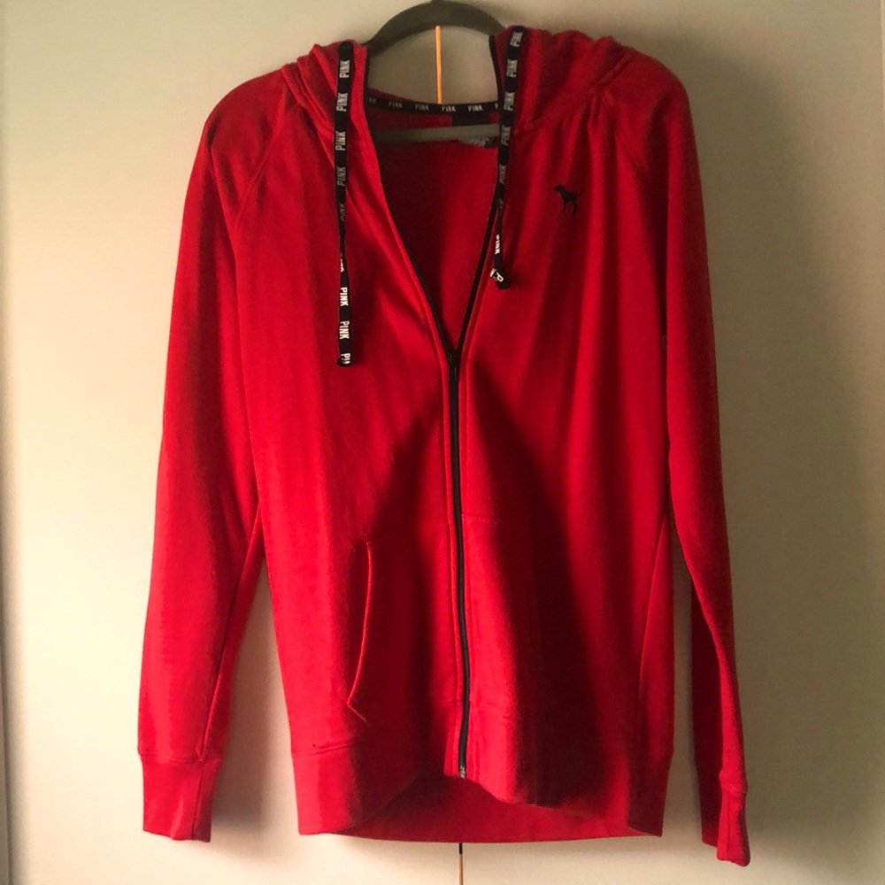 Victorias Secret PINK red zip up